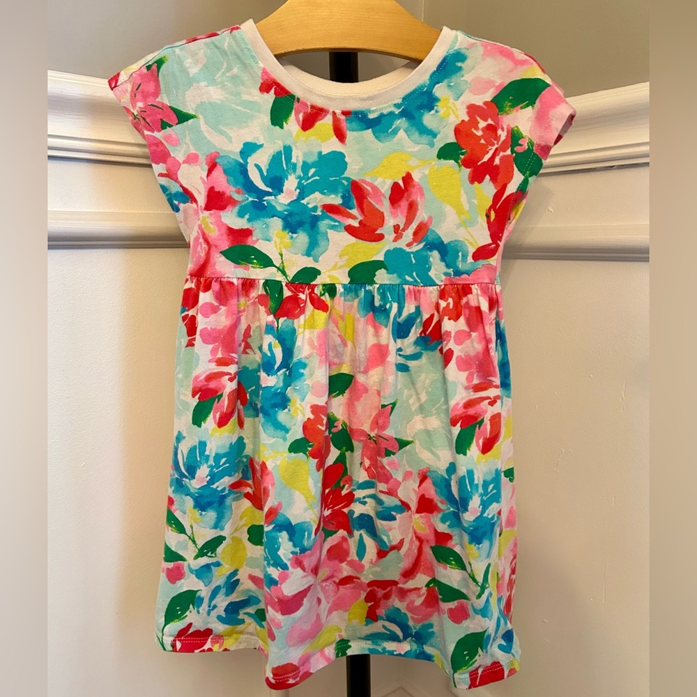 Old Navy Colorful Floral Dress 4T